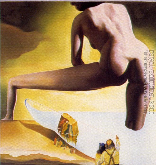 Salvador Dali : Dali Lifting the Skin of the Mediterranean Sea to Show Gala the Birth of Venus